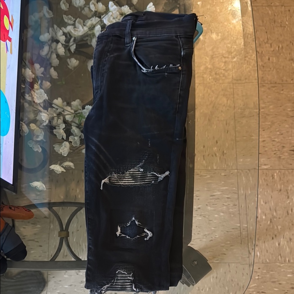 AMIRI Black Distressed Men's Pants